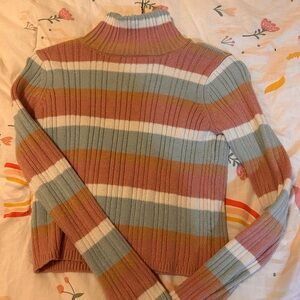 Cupcakes & Cashmere Striped Ribbed Sweater